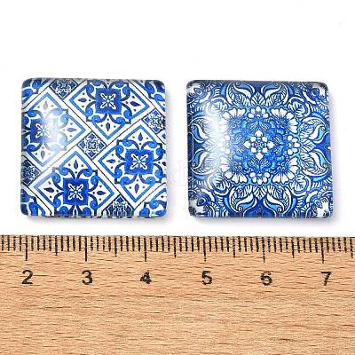 16шт стеклянные кабошоны&nbsp;GGLA-S059-02A-1