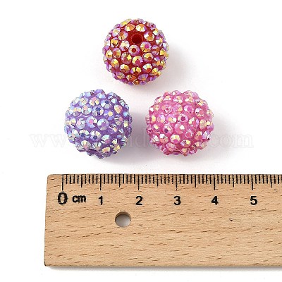 AB-цвет смолы горный хрусталь бисер RESI-S315-16x18-M-1