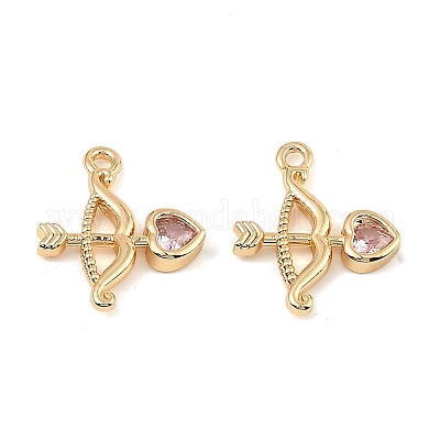 Латунные микро проложить кубического циркония подвески KK-C155-27G-1