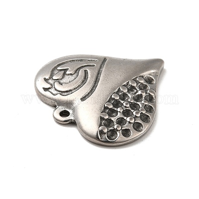 Подвеска из нержавеющей стали 304 со стразами STAS-I694-09P-1