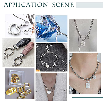 100 шт. Открытые соединительные кольца из нержавеющей стали 304 STAS-PH0004-41-1