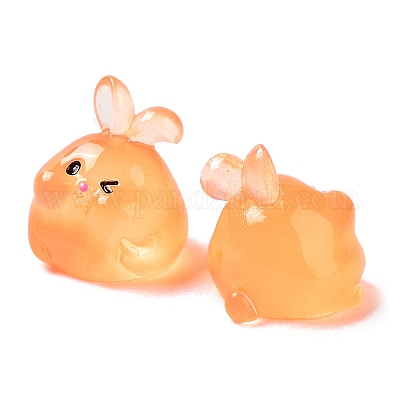 Светящийся орнамент в виде кролика из смолы CRES-M020-03F-1