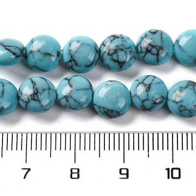 Синтетических нитей бирюзовые бусы G-T047-A20-01-1