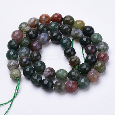 Chapelets de perles en agate indienne naturelle&nbsp;G-S281-23-6mm-1