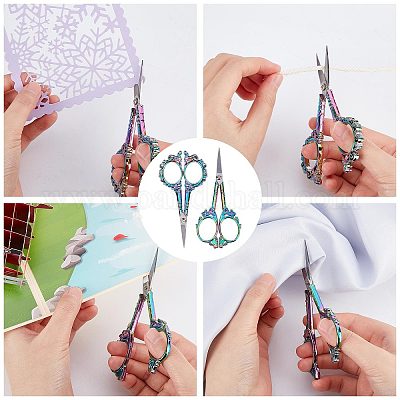 Wholesale SUNNYCLUE 2Pcs Small Embroidery Sewing Scissors Detail