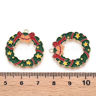 Подвески из экологически чистого сплава с эмалью ENAM-Q437-060-NR-1