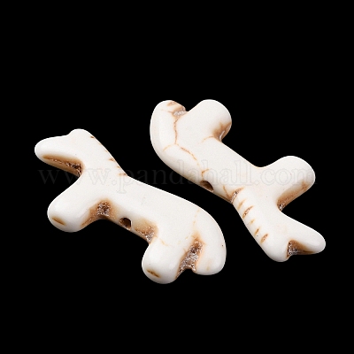 Синтетические бирюзовые бусины&nbsp;G-B158-01H-1