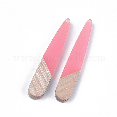 Подвески из смолы и дерева&nbsp;LS-X-RESI-S358-40F-1