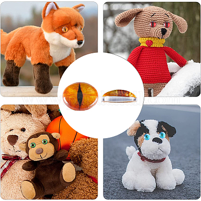 1 пакетик стеклянных кукольных глаз-кабошонов DIY-GF0008-70C-1