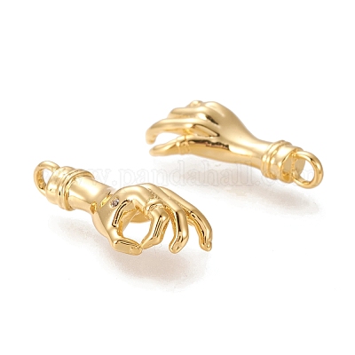 Подвески из латуни ZIRC-L098-031G-1