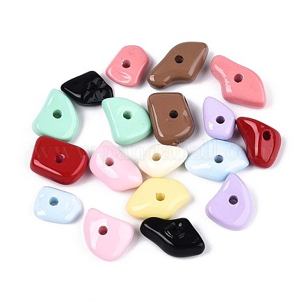 Краска для запекания непрозрачные акриловые бусины&nbsp;OACR-N142-01-1