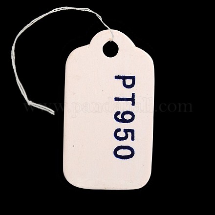 Rectangle Jewelry Display Paper Price Tags for PT950 Jewelry X-CDIS-N001-50-1