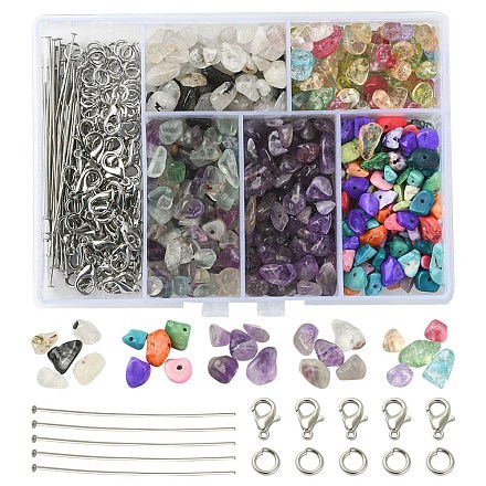 Kit para hacer llaveros con piedras preciosas DIY-YW0007-33-1