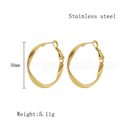 Stainless Steel Hoop Earrings for Women QX9021-6-1