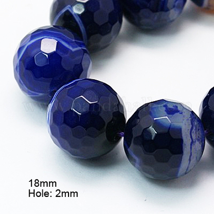 Natural Agate Beads Strands G-H1593-18mm-3-1