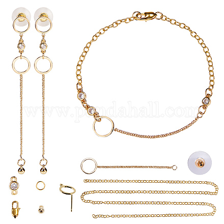 Fabrication de boucles d'oreilles et de bracelets sunnyclue DIY DIY-SC0004-22G-1