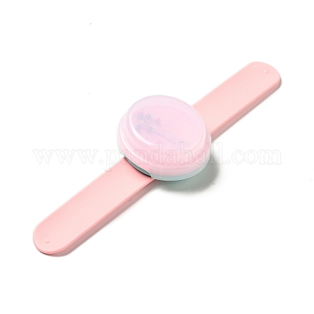 縫製用磁気縫製ピンクッション手首  磁気リストバンドキルティング用品  カラフルな鋼針で  ピンク  186x102x30mm TOOL-G019-01A-1