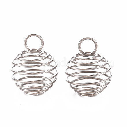 304 Stainless Steel Wire Pendants X-STAS-ZX013-22-14mm-P-1