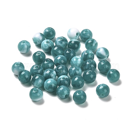 Perles acryliques en jade imitation MACR-G066-01B-1