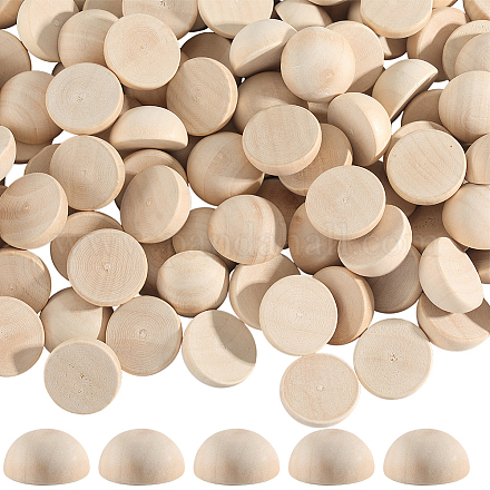 100шт необработанные кабошоны из натурального дерева WOOD-SP0001-54-1