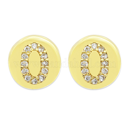 Латунные микропаве из прозрачного кубического циркония KK-T030-LA843-OX3-1