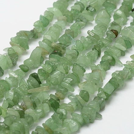 Natürlichen grünen Aventurin Perlen Stränge G-F328-24-1