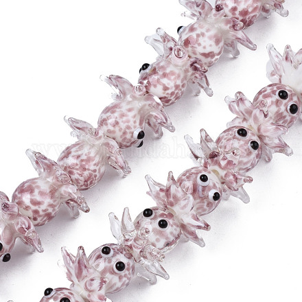 Бусины ручной работы ухабистой бисер нитей LAMP-N021-37E-1