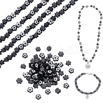 2 нити стеклянных бусин миллефиори ручной работы LAMP-GA0001-17B-01-1