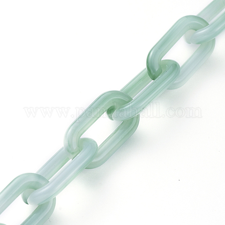 Chaînes de câble en acrylique manuelles AJEW-JB00554-01-1