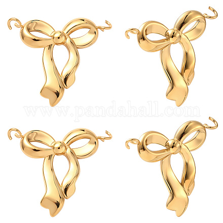 12 шт. подвески-бантики из нержавеющей стали 304 STAS-BBC0006-98-1