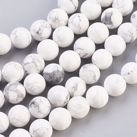 Chapelets de perles en howlite naturelle X-TURQ-G091-10mm-1