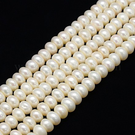 Klasse eine natürliche kultivierte Süßwasserperle Perlen Stränge PEAR-L001-C-12-01-1