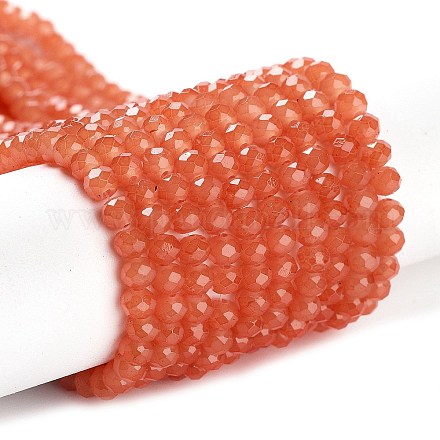 Запекание расписных стеклянных бусин с имитацией нефрита DGLA-A034-J2MM-A12-1