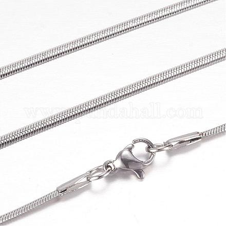 304 нержавеющая сталь елочка цепи ожерелья STAS-G083-56P-1
