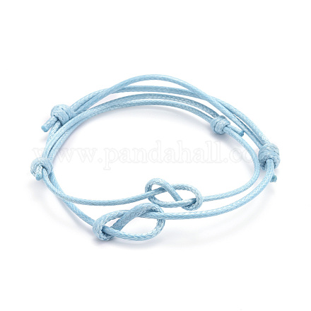 Ensembles de bracelets réglables en cordon de polyester ciré coréen BJEW-JB06182-04-1