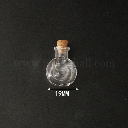 Mini contenitori per perline di bottiglia di vetro borosilicato BOTT-PW0001-261L-1