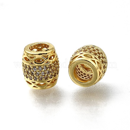 Латунь микропаве прозрачный кубический цирконий европейский бисер ZIRC-I070-002G-1