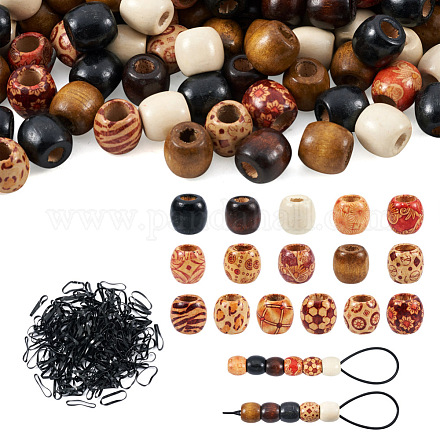 Perline in legno di acero naturale tinto WOOD-PJ0001-05-1