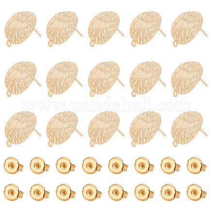 16 шт. фурнитура для сережек-гвоздиков из латуни&nbsp;STAS-UN0044-12-1