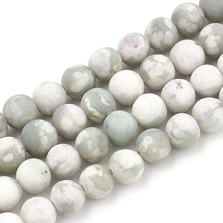 Chapelets de perles de jade paix naturelle X-G-T106-239-1