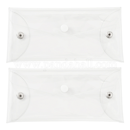 2 шт. портативная прозрачная сумка для кистей для макияжа из ПВХ&nbsp;MRMJ-SP0001-12B-1