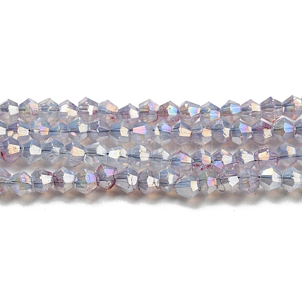 Cuisson des brins de perles de verre transparentes peintes DGLA-F002-04H-1