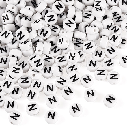 500шт акриловые бусины SACR-TA0001-55N-1