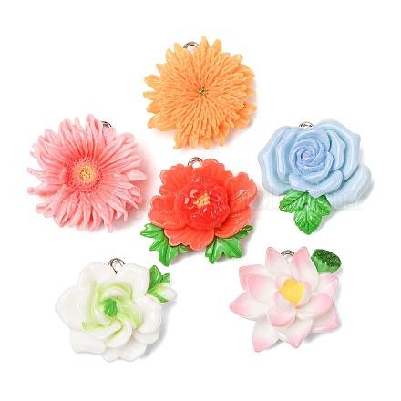 Подвески из непрозрачной смолы RESI-I348-03-1