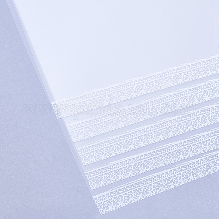 Napperons en dentelle en papier gaufré DIY-WH0137-01C-1