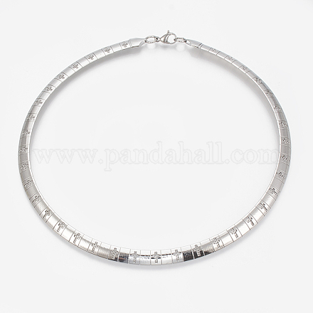 304 Stainless Steel Chain Necklaces STAS-Q226-01-8mm-1