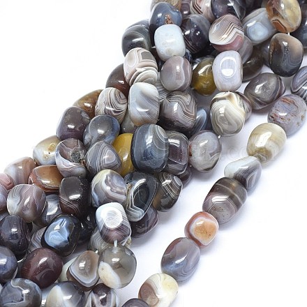 Perles de botswanna naturelles agate G-O173-054-1