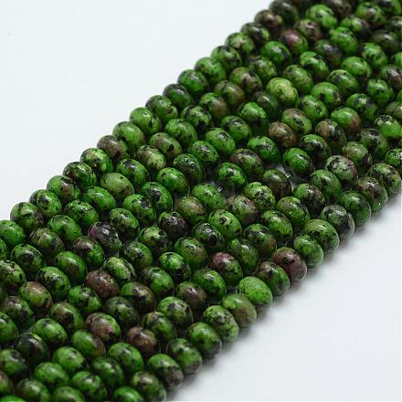 Natural Zoisite Beads Strands G-G665-02-6x4mm-1