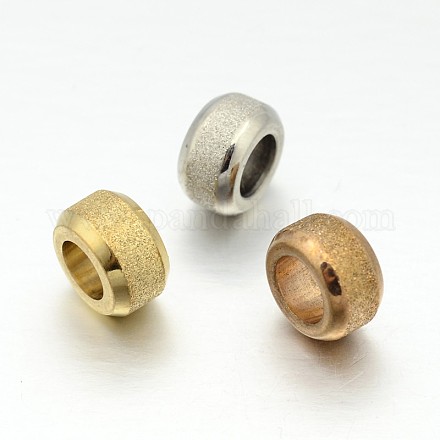 Rondelle 304 perline strutturate in acciaio inossidabile STAS-N066-17-1