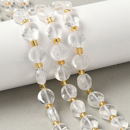 Природных кристаллов кварца бисер нитей G-G271-C07-10mm-1